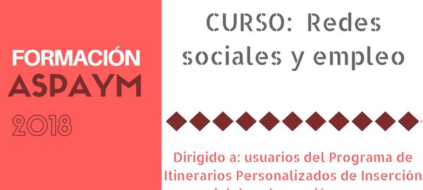 Banner curso redes sociales y empleo