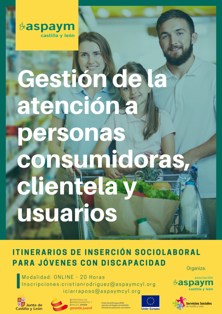 Curso de gestión de la atención a personas consumidoras, clientela y usuarios